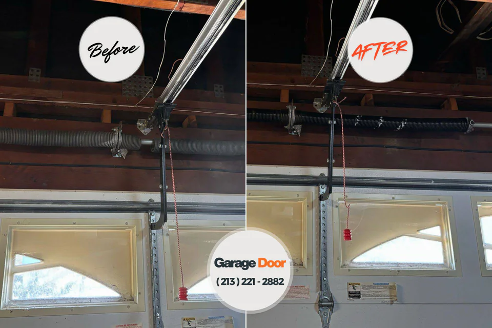 Before and after: garage door repair Mont Alto, PA